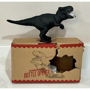 Dinosaur Bottle Opener Cast Iron SUCK UK LTD Statute Sculpture New - damaged box